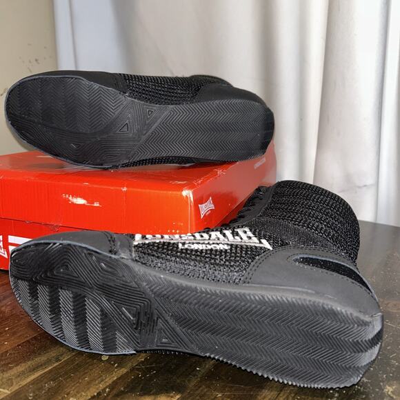 Lonsdale Contender High Black Boxing Cutting Boots Men's Size 8US 7UK EU41 NWT - Picture 8 of 12